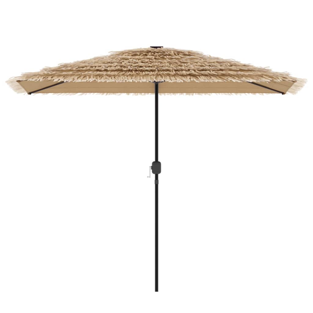 vidaXL Sonnenschirm mit LED und Stahlmast Braun 300x200x250 cm