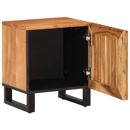 vidaXL Tables de chevet 2 pcs 40x34x46 cm Bois d'acacia massif