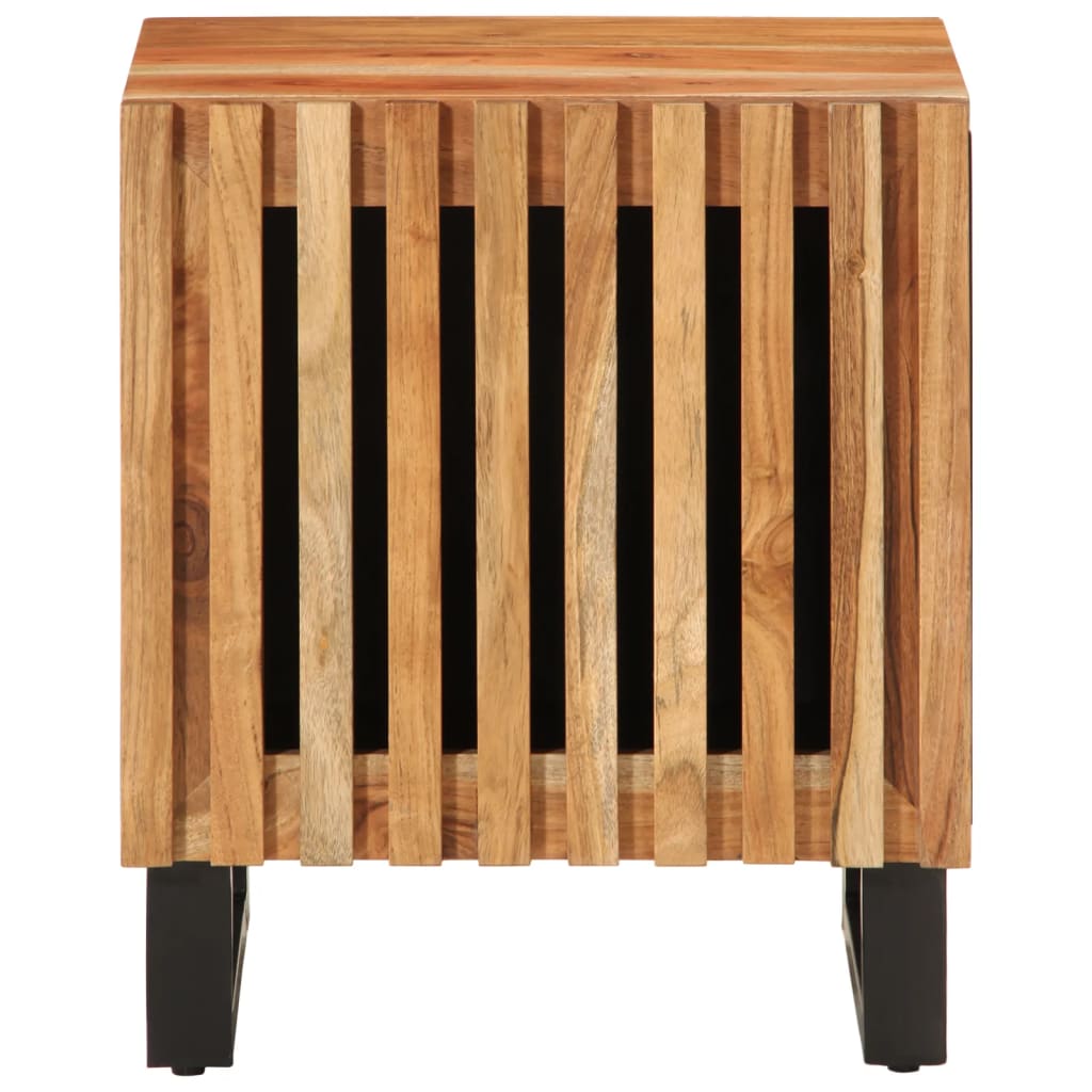 vidaXL Tables de chevet 2 pcs 40x34x46 cm Bois d'acacia massif