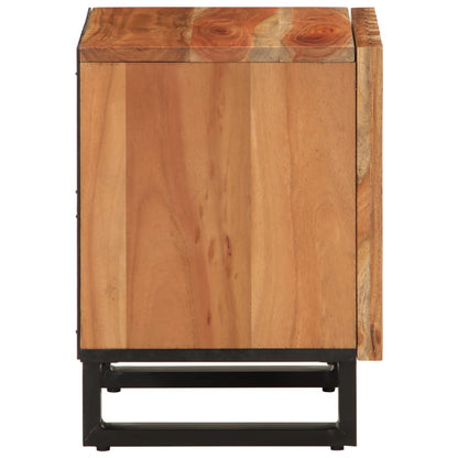 vidaXL Tables de chevet 2 pcs 40x34x46 cm Bois d'acacia massif