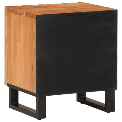 vidaXL Tables de chevet 2 pcs 40x34x46 cm Bois d'acacia massif