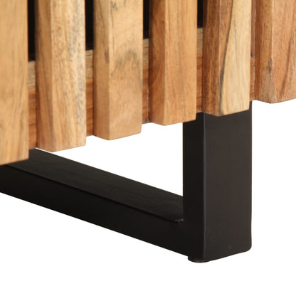 vidaXL Tables de chevet 2 pcs 40x34x46 cm Bois d'acacia massif