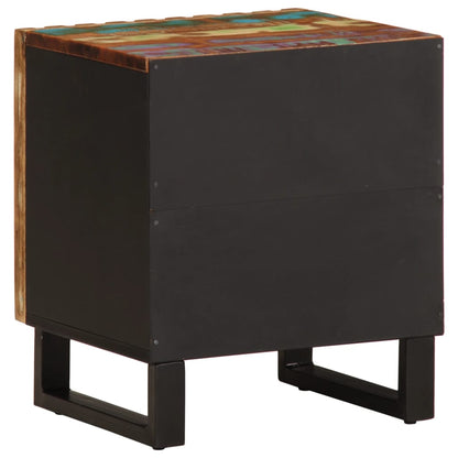 vidaXL Tables de chevet 2 pcs 40x34x46 cm Bois de récupération massif