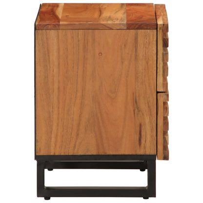 vidaXL Nachttische 2 Stk. 40x34x46 cm Massivholz Akazie