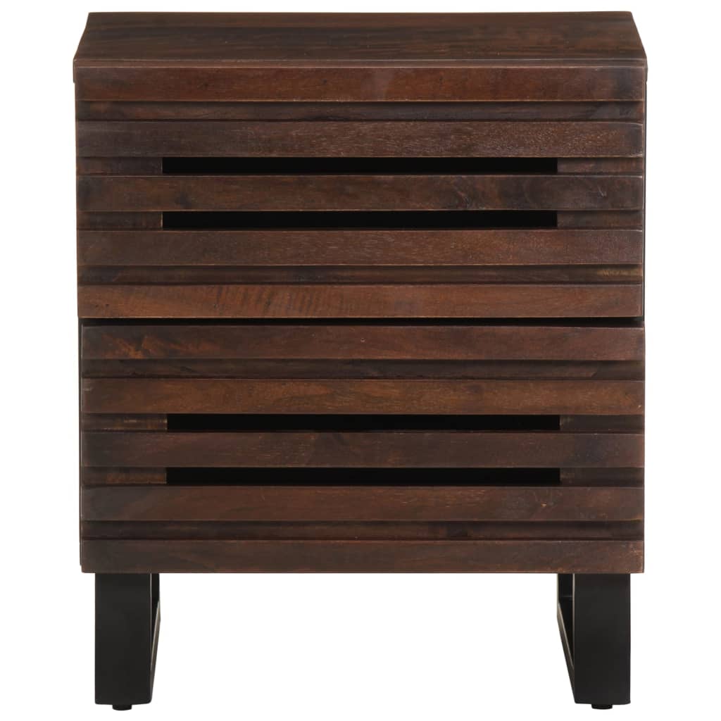 vidaXL Nachttisch 40x34x46 cm Massivholz Mango
