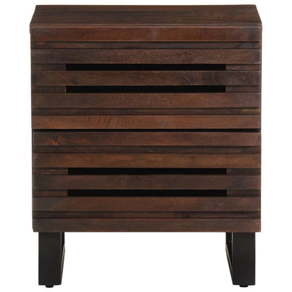 vidaXL Nachttisch 40x34x46 cm Massivholz Mango