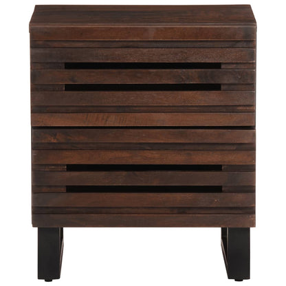 vidaXL Nachttische 2 Stk. 40x34x46 cm Massivholz Mango
