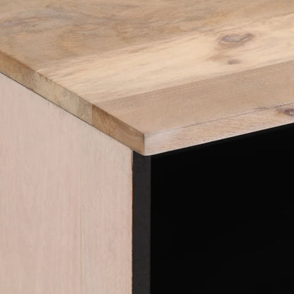 vidaXL Tables de chevet 2 pcs 40x34x46 cm Bois de manguier massif blanchi