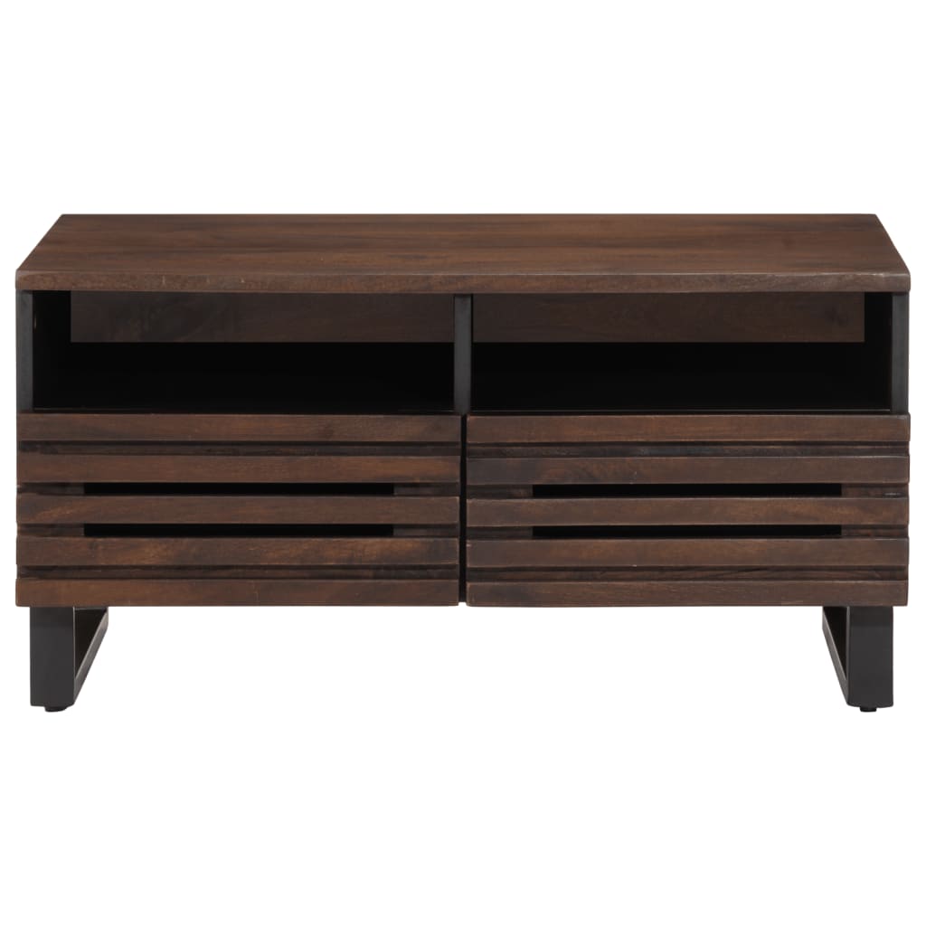 vidaXL Couchtisch Braun 80x55x40 cm Massivholz Mango