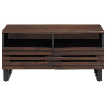 vidaXL Couchtisch Braun 80x55x40 cm Massivholz Mango