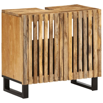 vidaXL Meuble sous-vasque 62x34x58 cm Bois de manguier massif brut