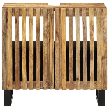 vidaXL Meuble sous-vasque 62x34x58 cm Bois de manguier massif brut