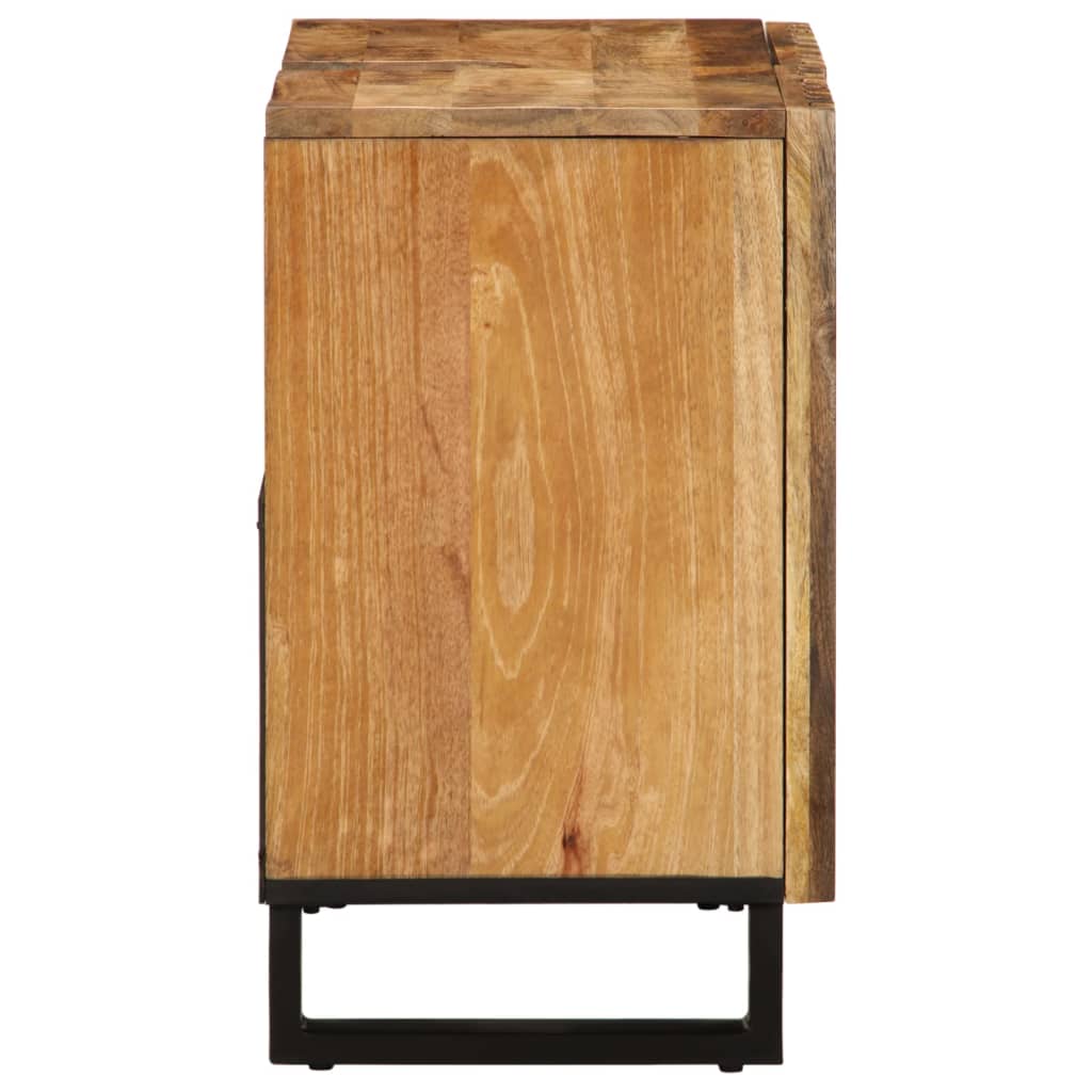 vidaXL Meuble sous-vasque 62x34x58 cm Bois de manguier massif brut