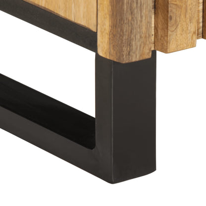 vidaXL Meuble sous-vasque 62x34x58 cm Bois de manguier massif brut