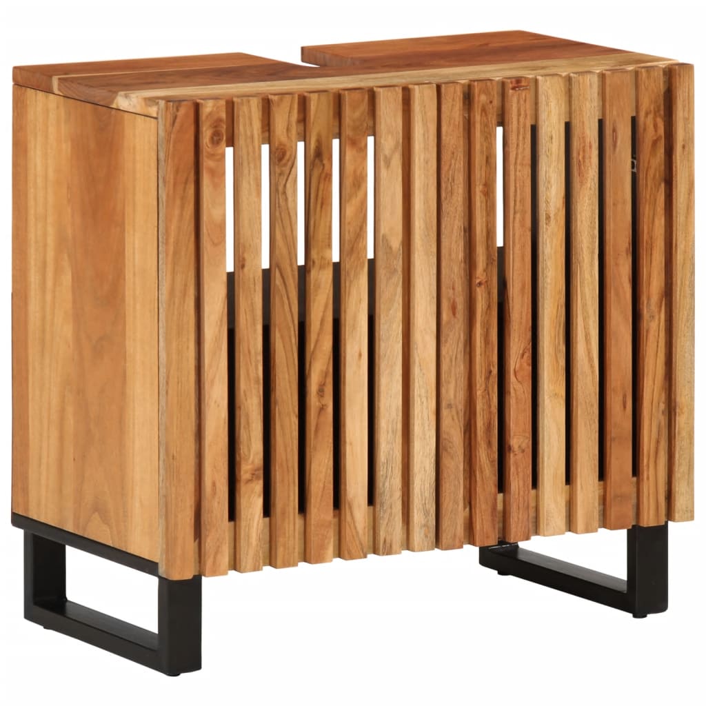 vidaXL Meuble sous-vasque 62x34x58 cm bois d'acacia massif