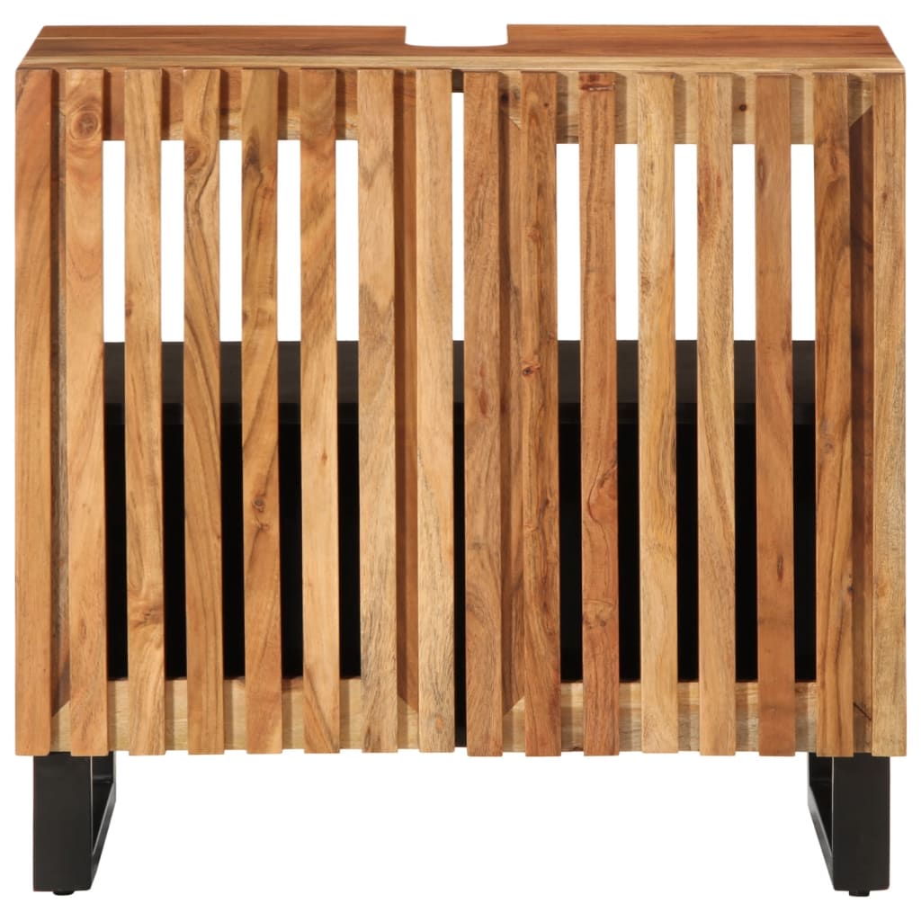vidaXL Meuble sous-vasque 62x34x58 cm bois d'acacia massif