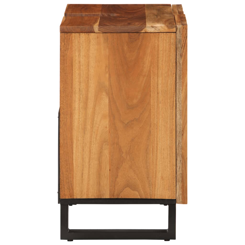 vidaXL Meuble sous-vasque 62x34x58 cm bois d'acacia massif