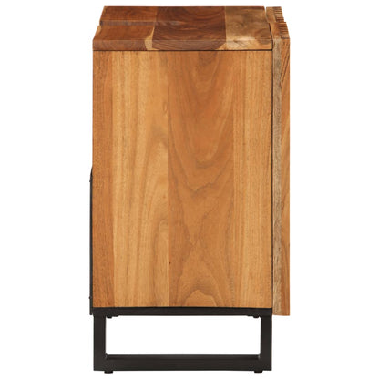 vidaXL Meuble sous-vasque 62x34x58 cm bois d'acacia massif