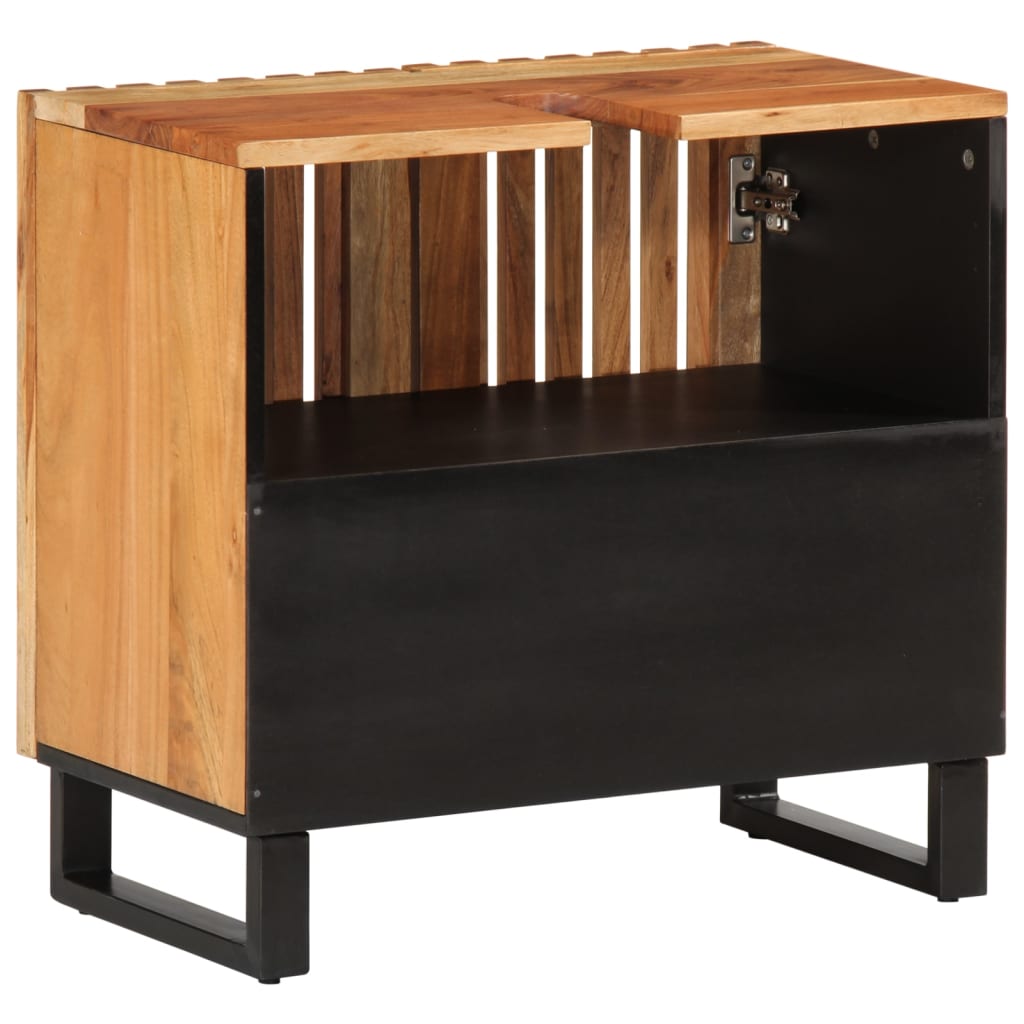 vidaXL Meuble sous-vasque 62x34x58 cm bois d'acacia massif