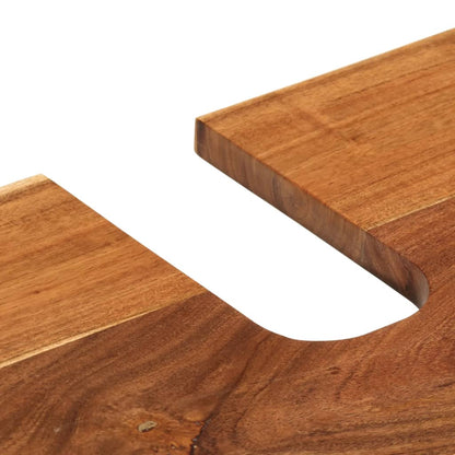 vidaXL Meuble sous-vasque 62x34x58 cm bois d'acacia massif