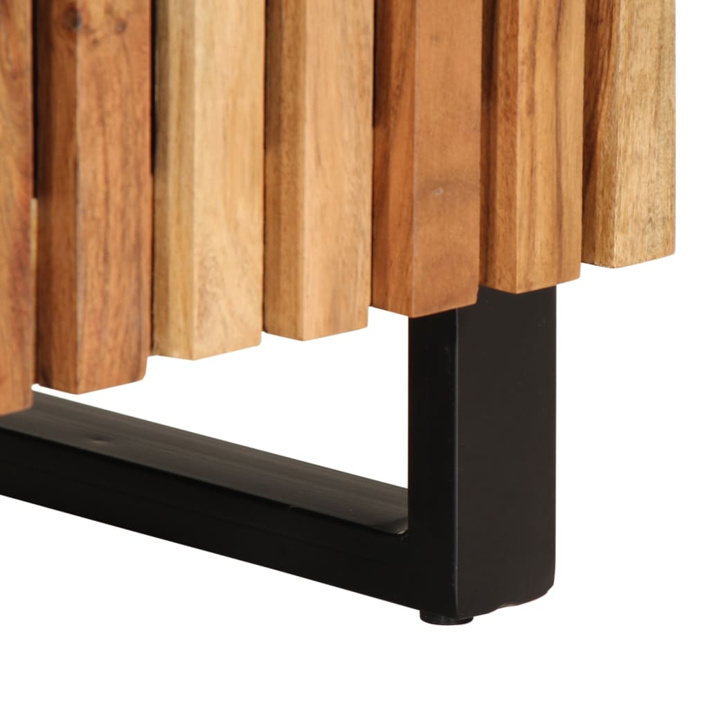 vidaXL Meuble sous-vasque 62x34x58 cm bois d'acacia massif