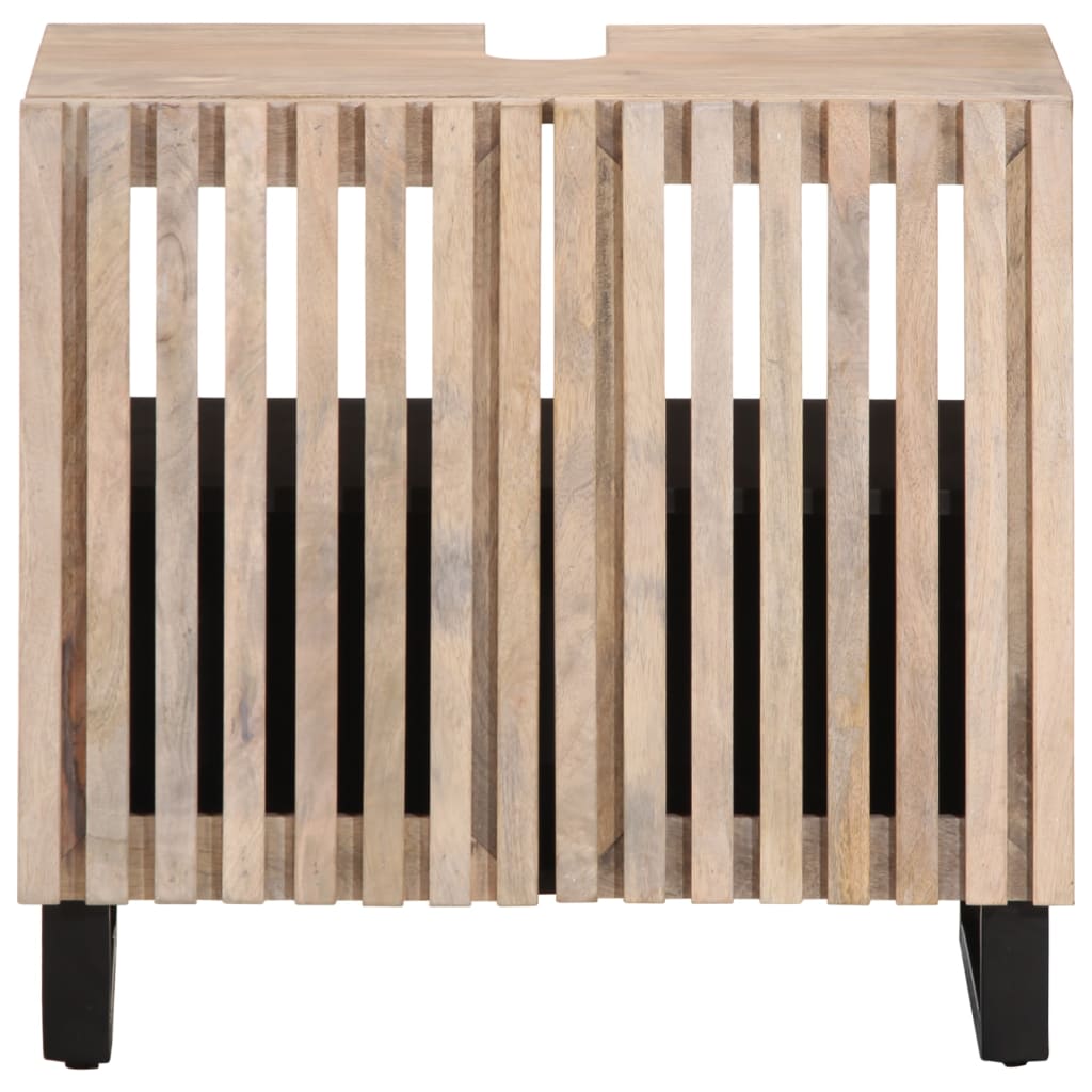 vidaXL Meuble sous lavabo 62x34x58 cm Bois de manguier massif