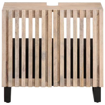 vidaXL Meuble sous lavabo 62x34x58 cm Bois de manguier massif