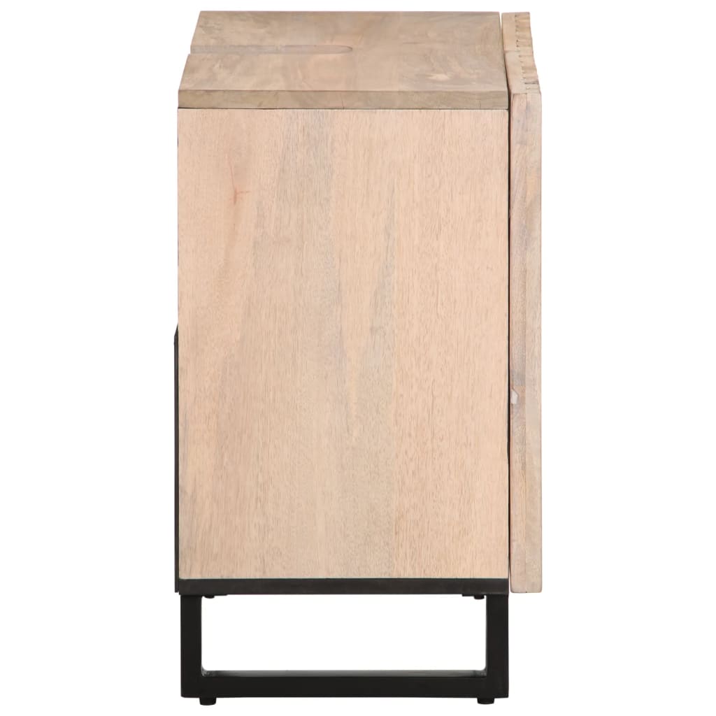 vidaXL Meuble sous lavabo 62x34x58 cm Bois de manguier massif