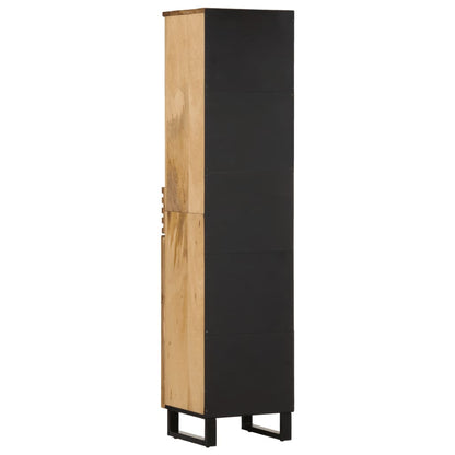 vidaXL Sideboard 38x34x160 cm Raues Massives Mangoholz