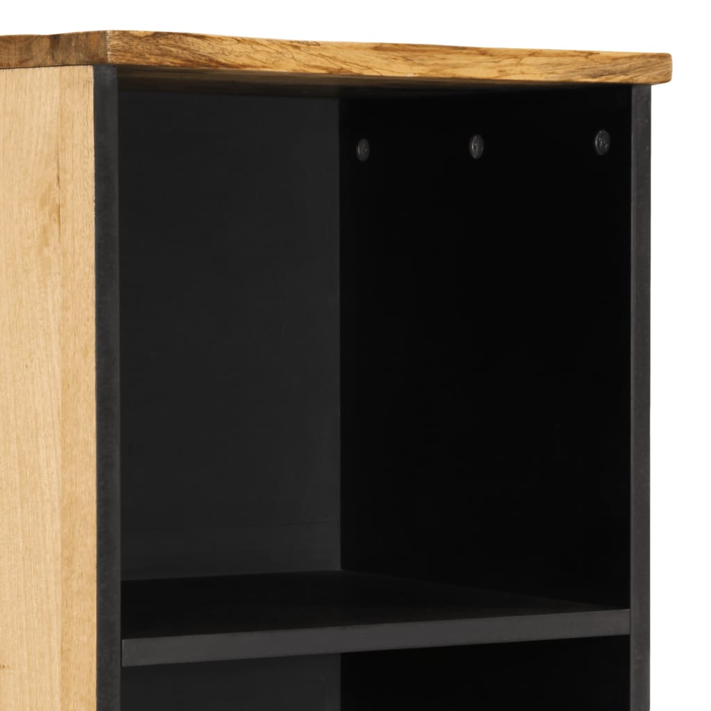 vidaXL Sideboard 38x34x160 cm Raues Massives Mangoholz
