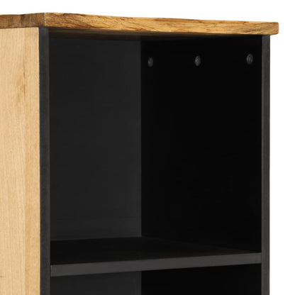 vidaXL Sideboard 38x34x160 cm Raues Massives Mangoholz