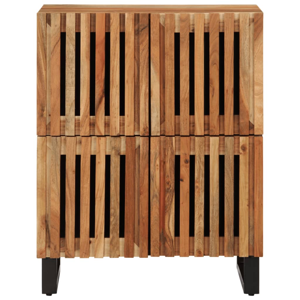 vidaXL Sideboard 60x34x75 cm Massivholz Akazie