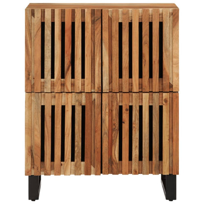 vidaXL Sideboard 60x34x75 cm Massivholz Akazie