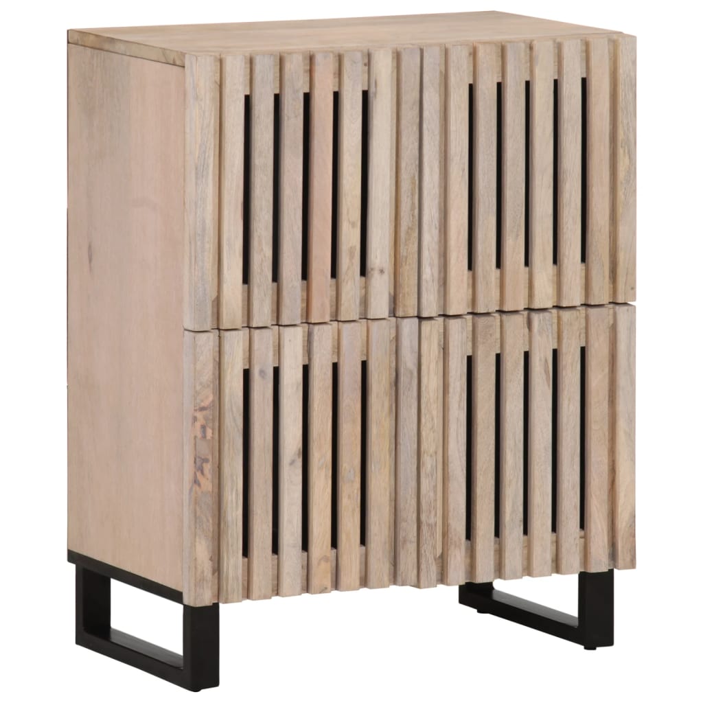 vidaXL Commode 60x34x75 cm Bois de manguier massif