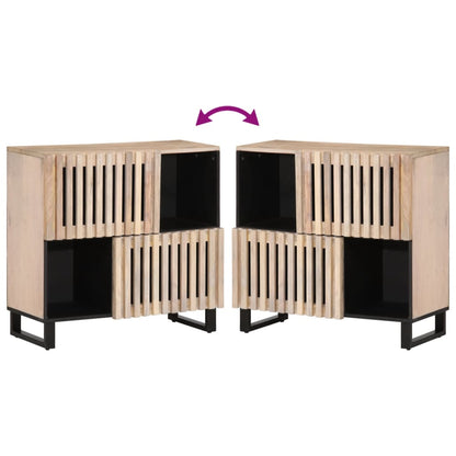 vidaXL Sideboard 80x34x75 cm Massivholz Mango