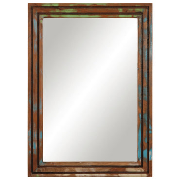vidaXL Badspiegel 50x70 cm Massivholz Akazie und Glas