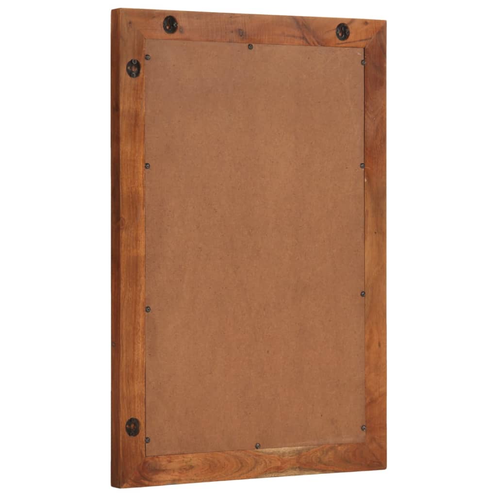 vidaXL Badspiegel 50x70 cm Massivholz Akazie und Glas