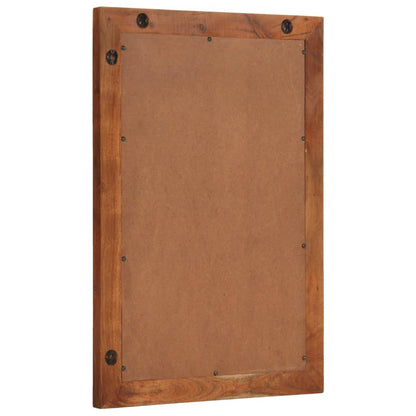 vidaXL Badspiegel 50x70 cm Massivholz Akazie und Glas