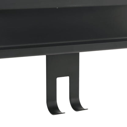vidaXL Duschcaddy Hängend Mattschwarz Gebürsteter Edelstahl 304