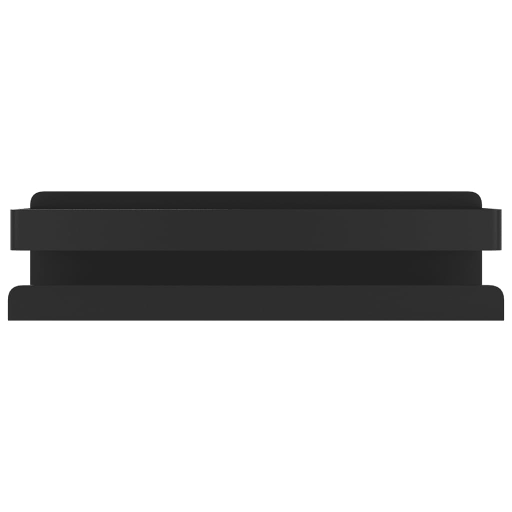 vidaXL Étagère de douche noir mat 23x6,5x6 cm Acier inoxydable brossé 304
