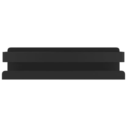 vidaXL Étagère de douche noir mat 23x6,5x6 cm Acier inoxydable brossé 304