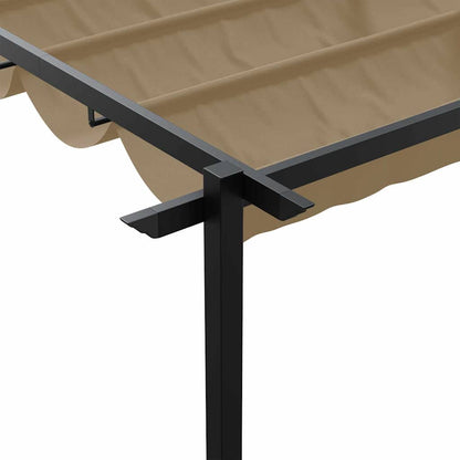 Pavillon Taupe 400 x 300 x 200 cm Polyester