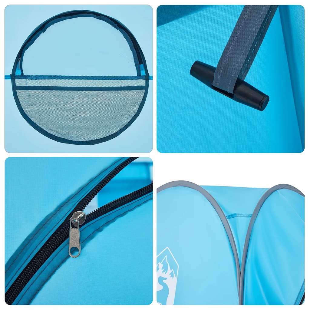 vidaXL Sichtschutzzelt Blau Pop-Up Wasserdicht