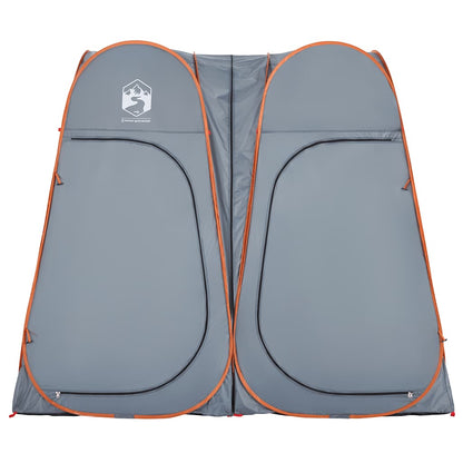 vidaXL Sichtschutzzelt Grau und Orange Pop-Up Wasserdicht