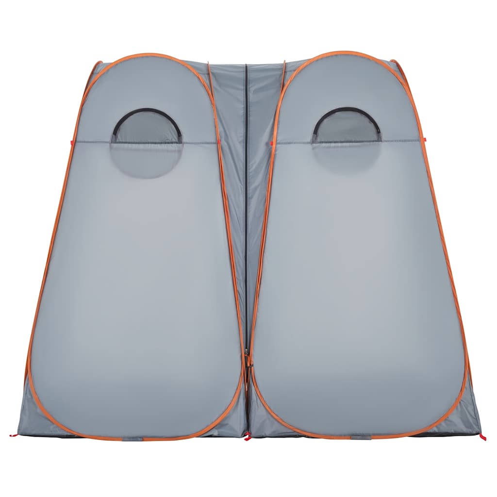 vidaXL Sichtschutzzelt Grau und Orange Pop-Up Wasserdicht
