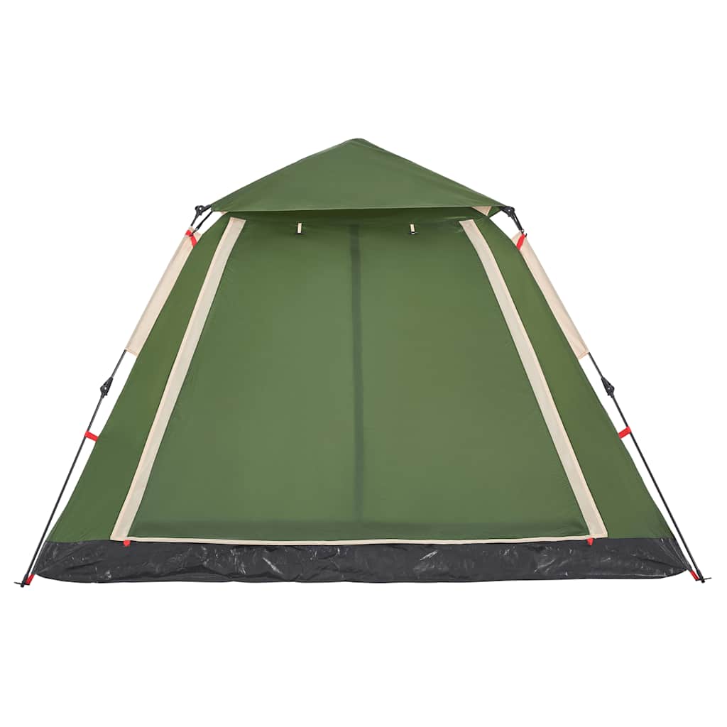 vidaXL Kuppel-Campingzelt 5 Personen Grün Quick Release