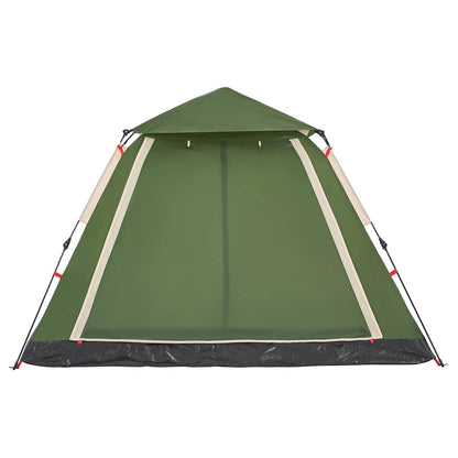 vidaXL Kuppel-Campingzelt 5 Personen Grün Quick Release