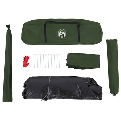 vidaXL Kuppel-Campingzelt 5 Personen Grün Quick Release
