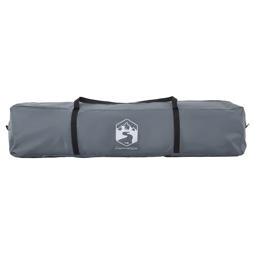 vidaXL Kuppel-Campingzelt 5 Personen Grau und Orange Quick Release
