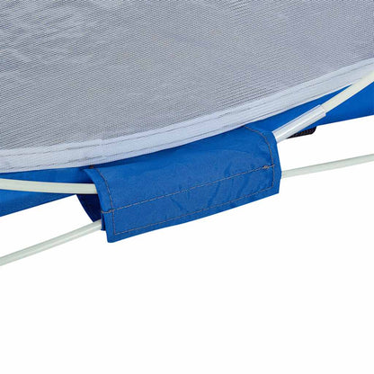 vidaXL Tente de plage bleu azur escamotable imperméable
